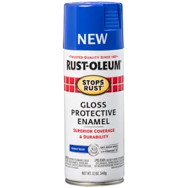 12 OZ Stops Rust Protective Enamel Spray Paint - Gloss Cobalt