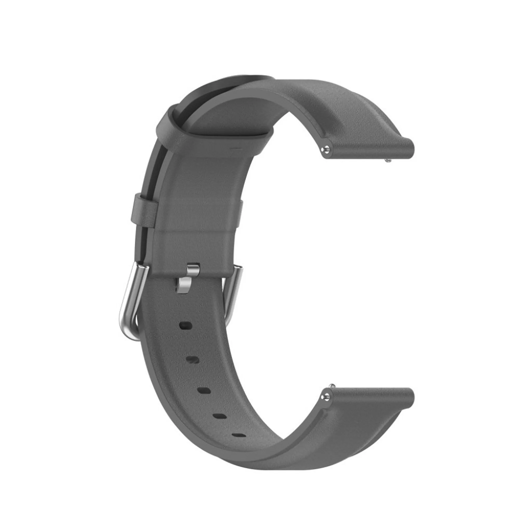 20mm Universal cool and simple genuine leather watch strap - Grey