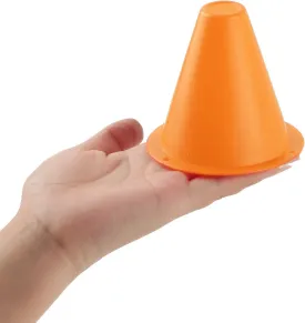 3 Inch Soccer Cones, 10PCS Sport Training Marker Cone Bight Color Plastic Traffic Cones for Football Basketball Practice Drills(Orange)