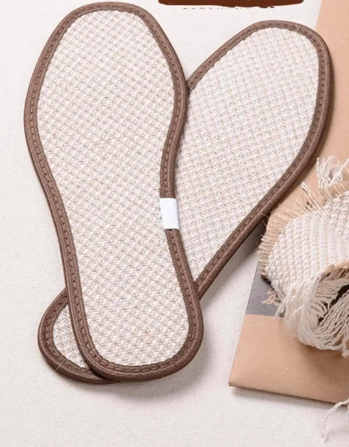 3 Pairs Bamboo Fiber Charcoal Flax Insoles Shoe Pad Comfort Dry Anti Odor