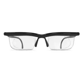 Adlens Adjustables EM02BK Black Frame Eyewear with Clear Lens, 1 Each