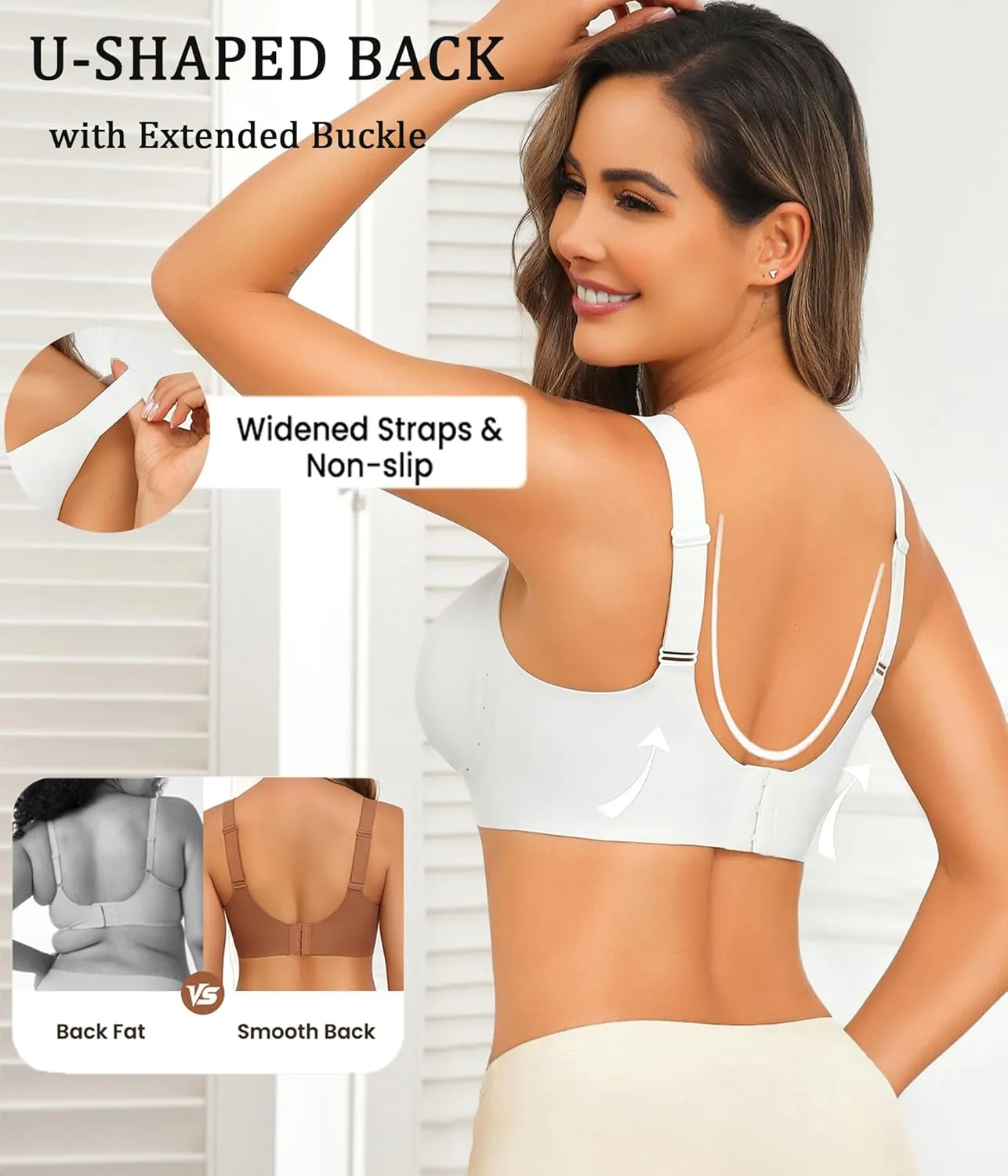 Avidlove Wireless Bras for Women Bras No Underwire Seamless Push Up Bralette Full Coverage Comfort Bra Everyday Bra