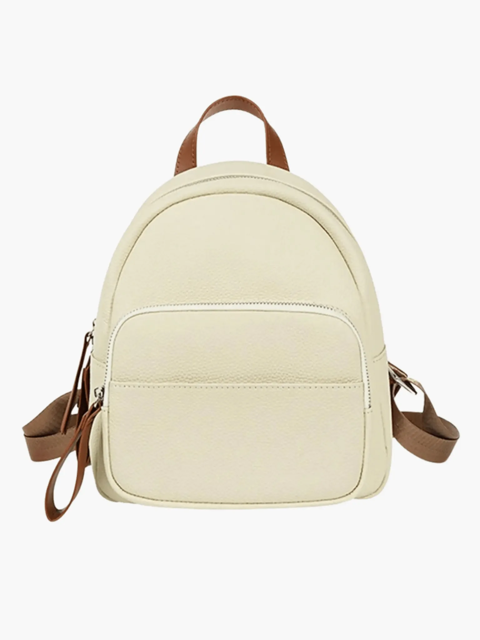 Brooke | Sleek Leather Backpack with Contrasting Details