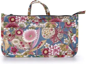 BTSKY Printing Handbag Organizers Inside Purse Insert-High Capacity 13 Pockets Bag Tote Organizer with Handle Sunflower