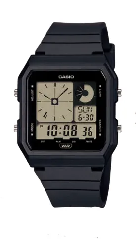 Casio Black Resin Band Watch LF20W-1A
