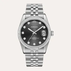 DORADO Silver Timeless Watch - Black