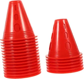 ERINGOGO Roller Skating Obstacle Training Cones 8cm Mini Cones Flat Base Sturdy Windproof for Outdoor Use