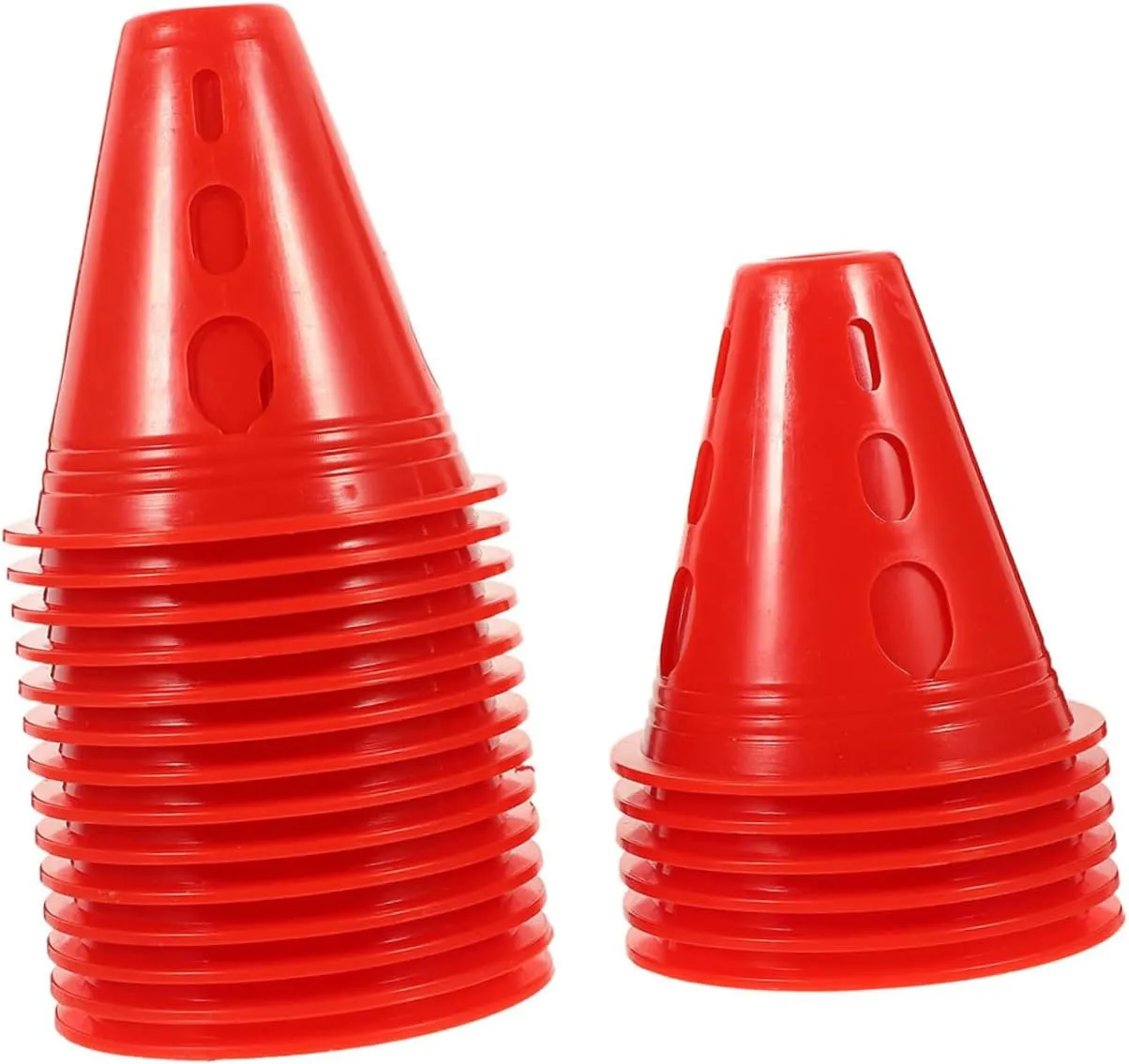 ERINGOGO Roller Skating Obstacle Training Cones 8cm Mini Cones Flat Base Sturdy Windproof for Outdoor Use