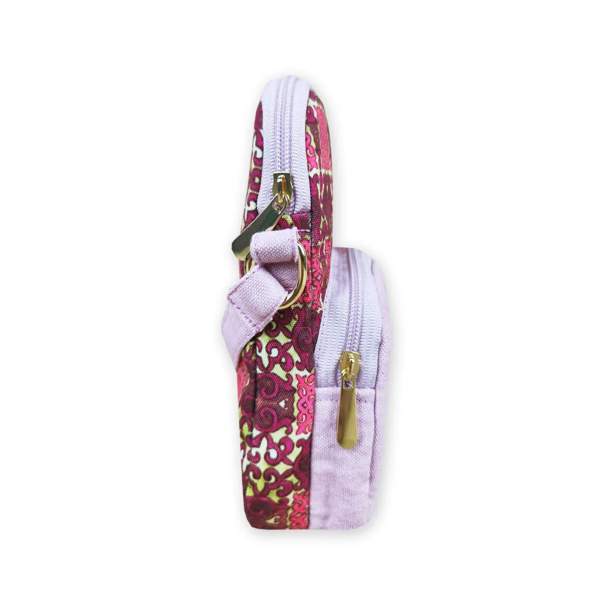 Front Pocket Mobile Sling- Pink Knot