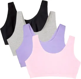 Fruit of the Loom Women's Built Up Tank Style Sports Bra Value Pack