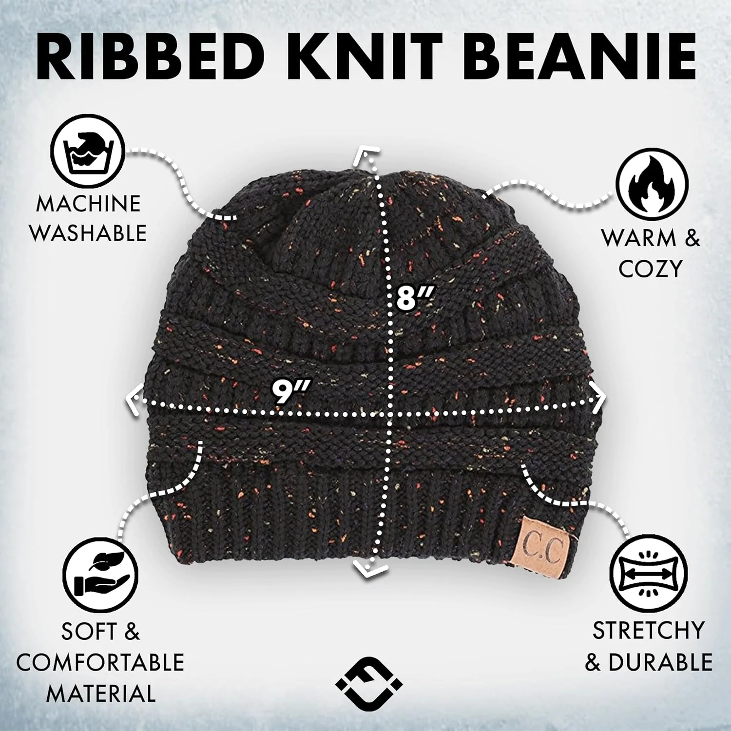 Funky Junque Cozy Pom Beanie - Stylish Winter Hat for All Seasons & Outdoor Activities