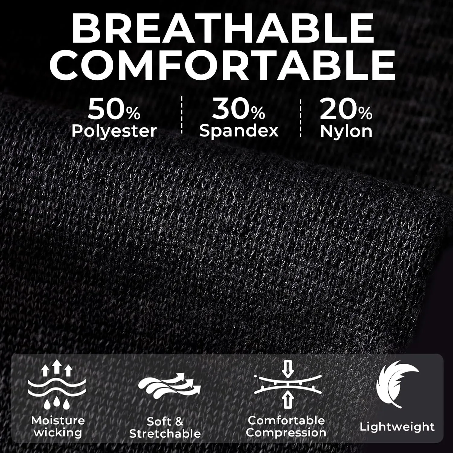 NeoTech Care Calf Compression Sleeve for Calves Support or Shin Splint (Black Color, Size S, 1 Pair)