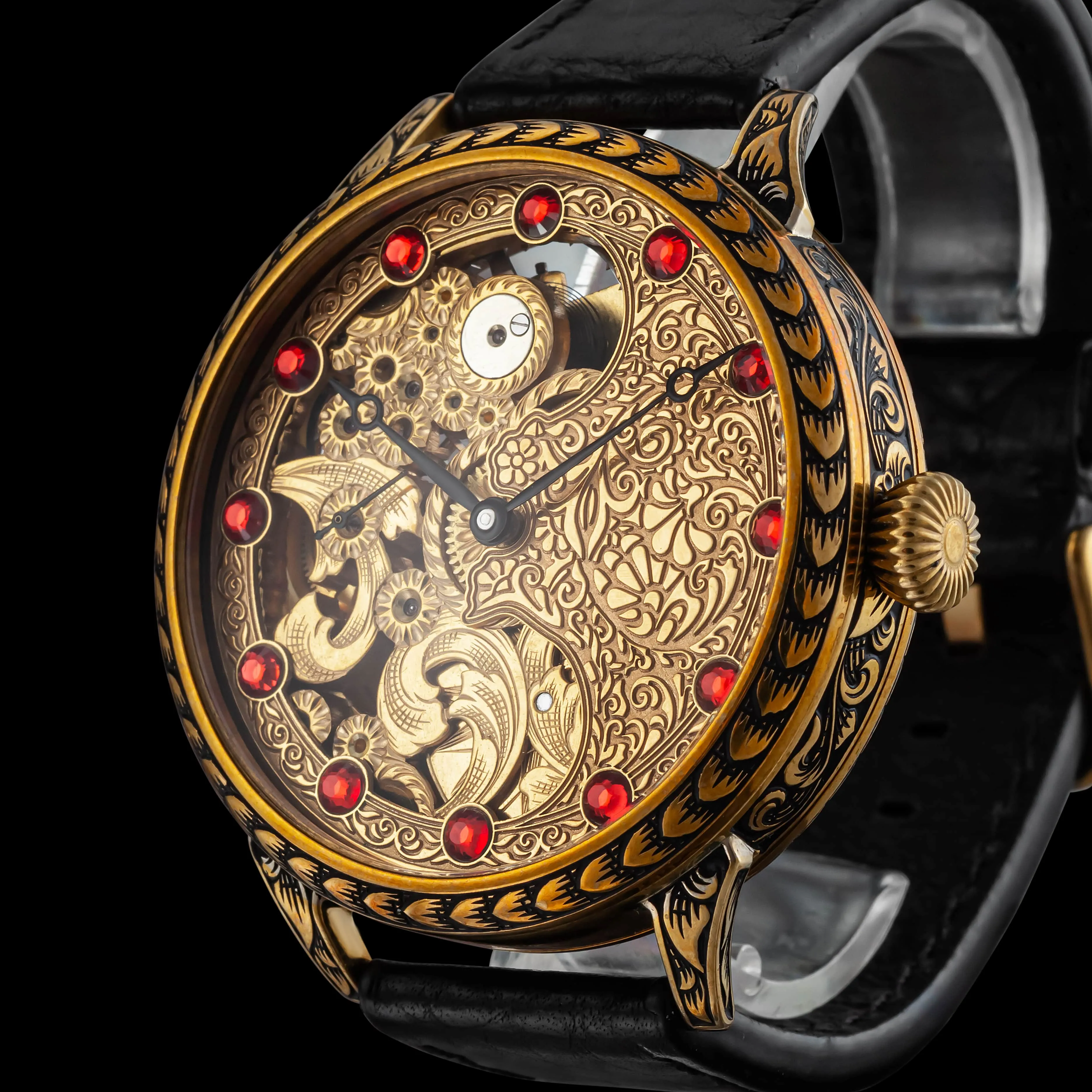 OPEN-HEARTED Men's Artisan Wristwatch fits 1914 Swiss Vintage Mechanical Movement