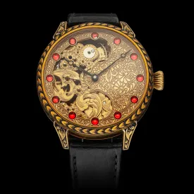 OPEN-HEARTED Men's Artisan Wristwatch fits 1914 Swiss Vintage Mechanical Movement