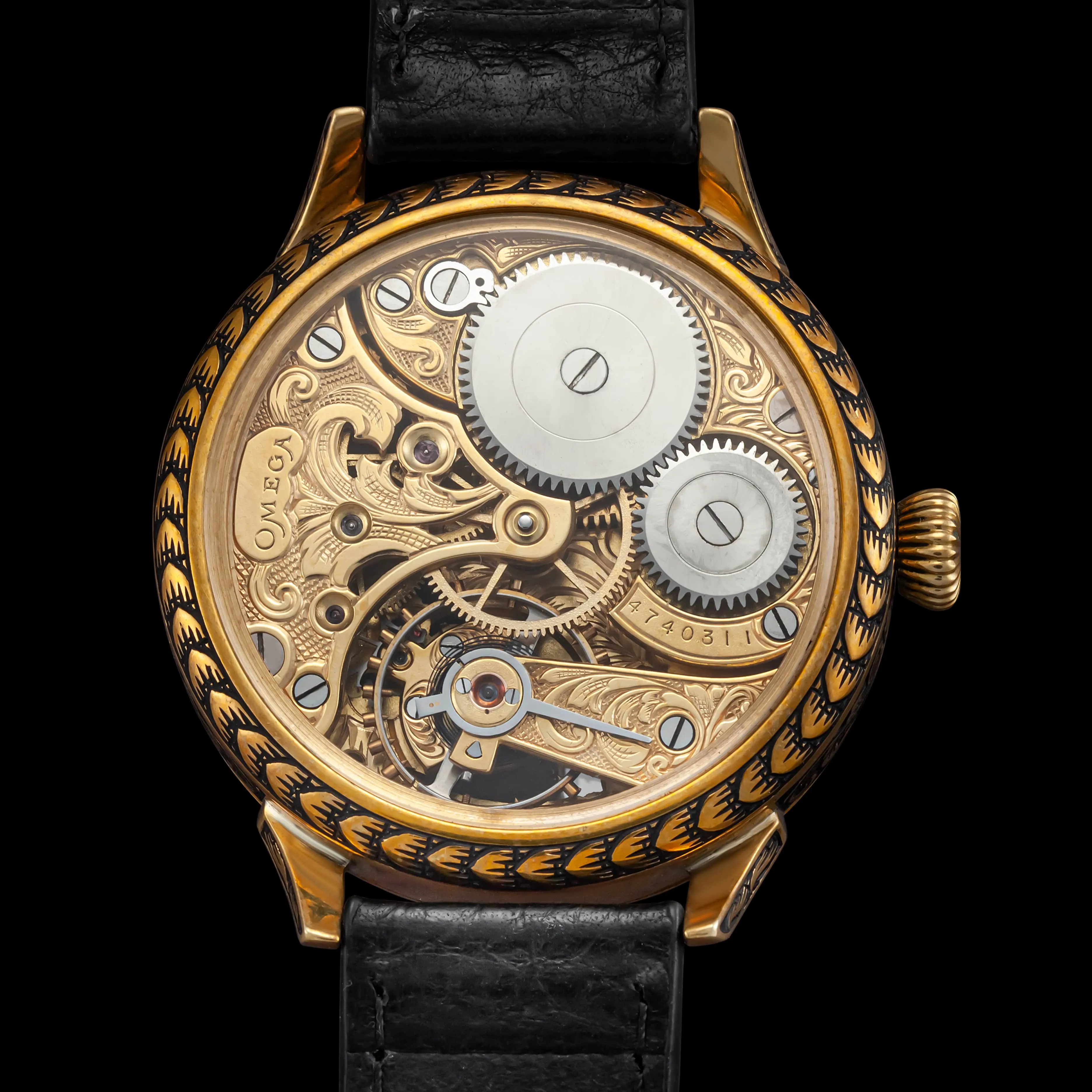 OPEN-HEARTED Men's Artisan Wristwatch fits 1914 Swiss Vintage Mechanical Movement