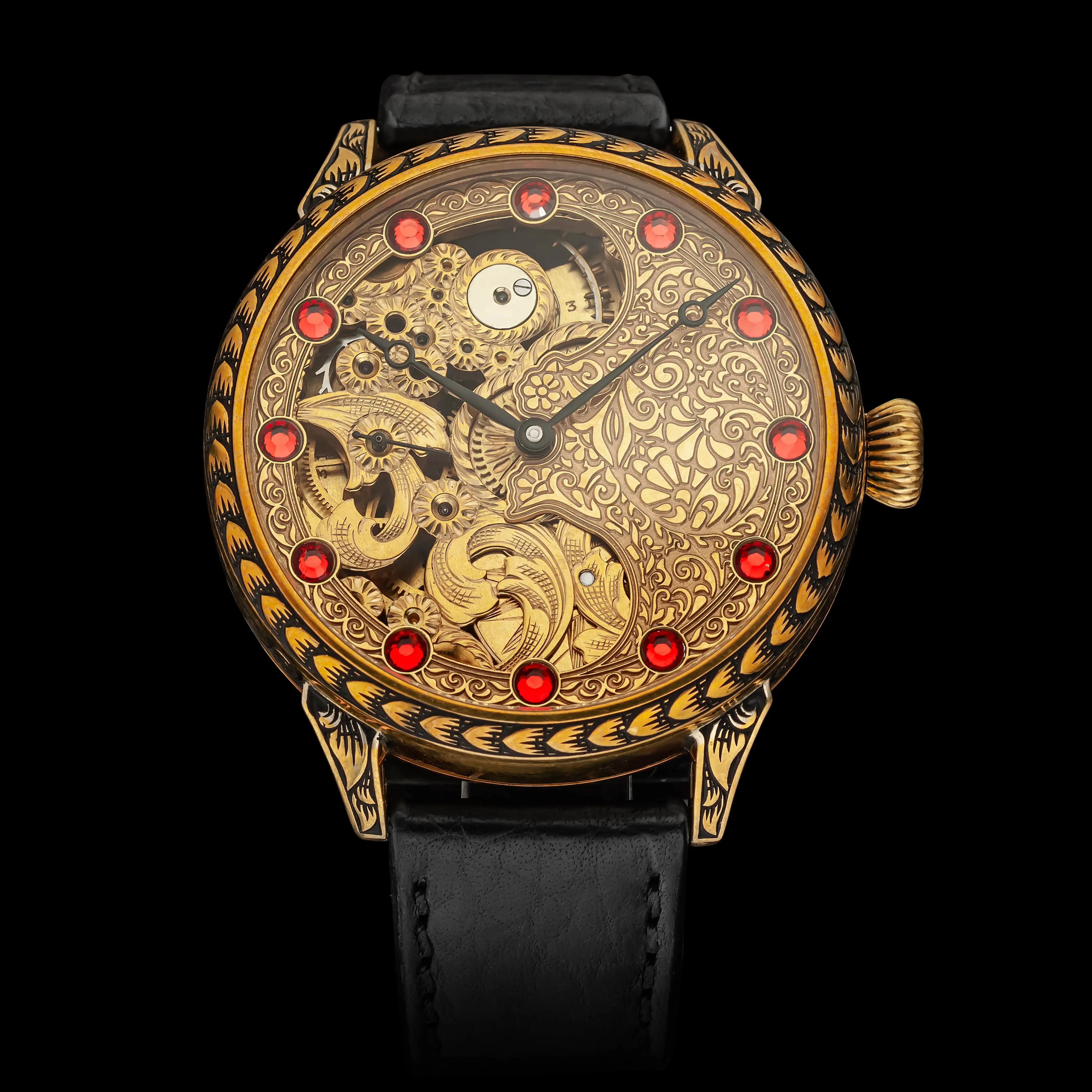 OPEN-HEARTED Men's Artisan Wristwatch fits 1914 Swiss Vintage Mechanical Movement