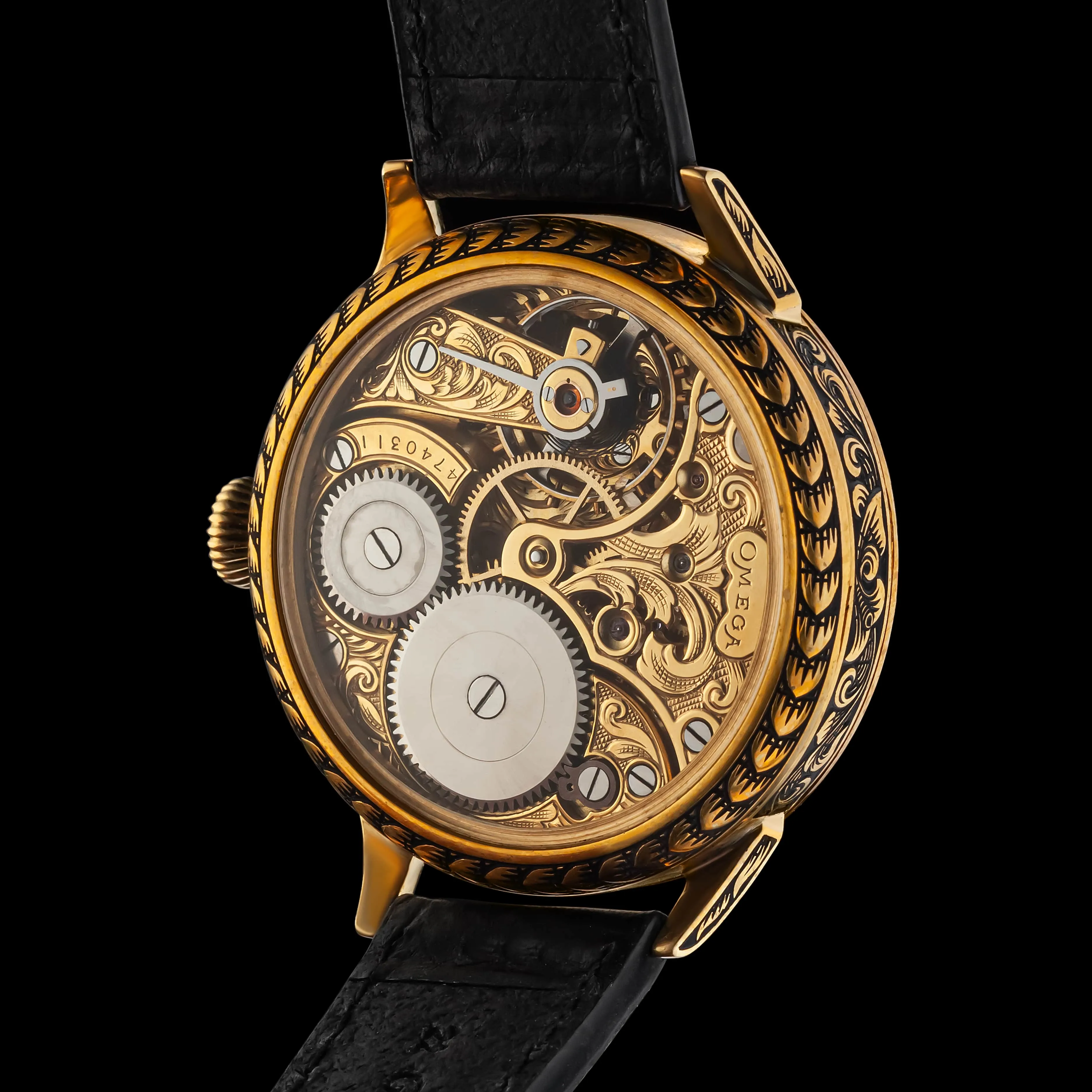 OPEN-HEARTED Men's Artisan Wristwatch fits 1914 Swiss Vintage Mechanical Movement