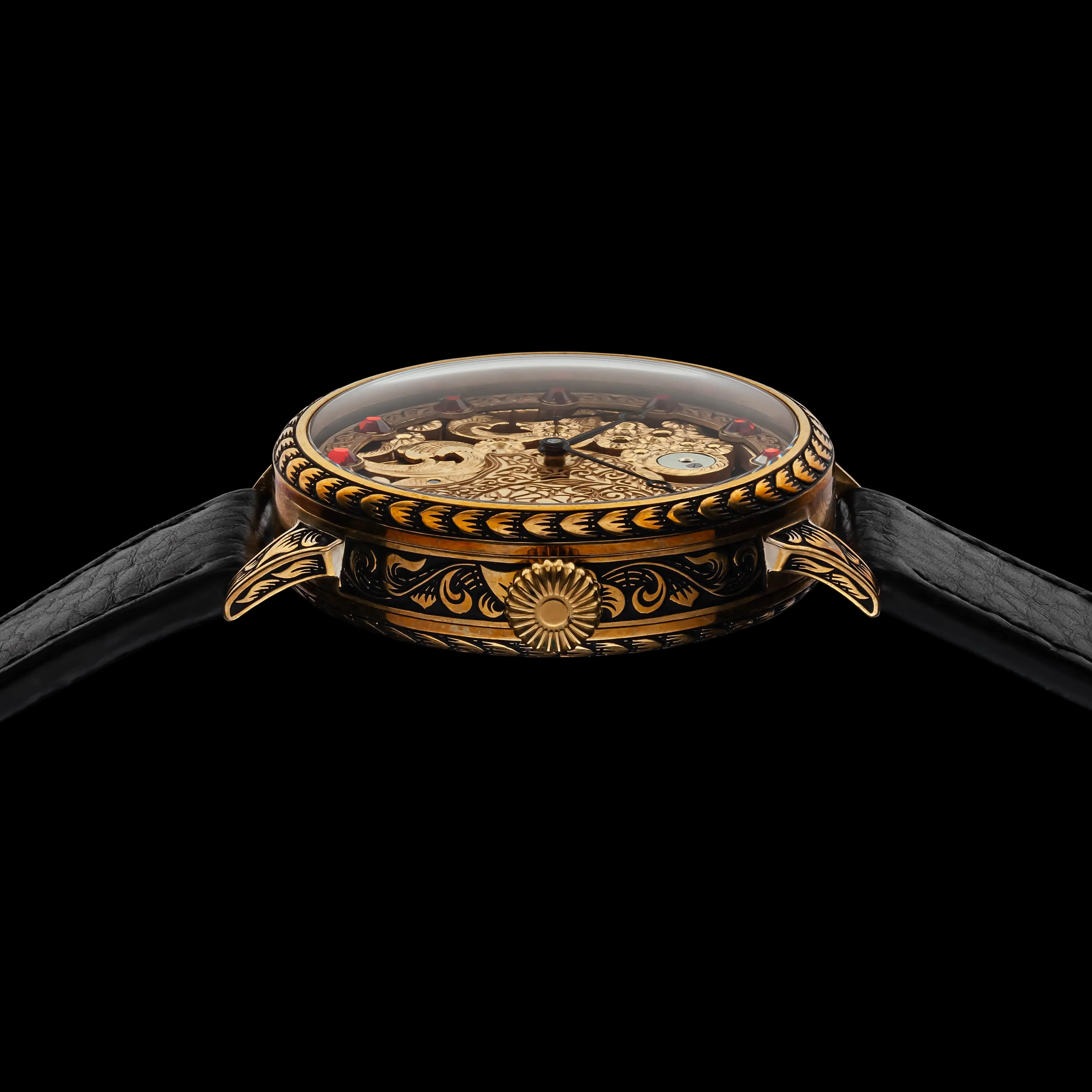 OPEN-HEARTED Men's Artisan Wristwatch fits 1914 Swiss Vintage Mechanical Movement