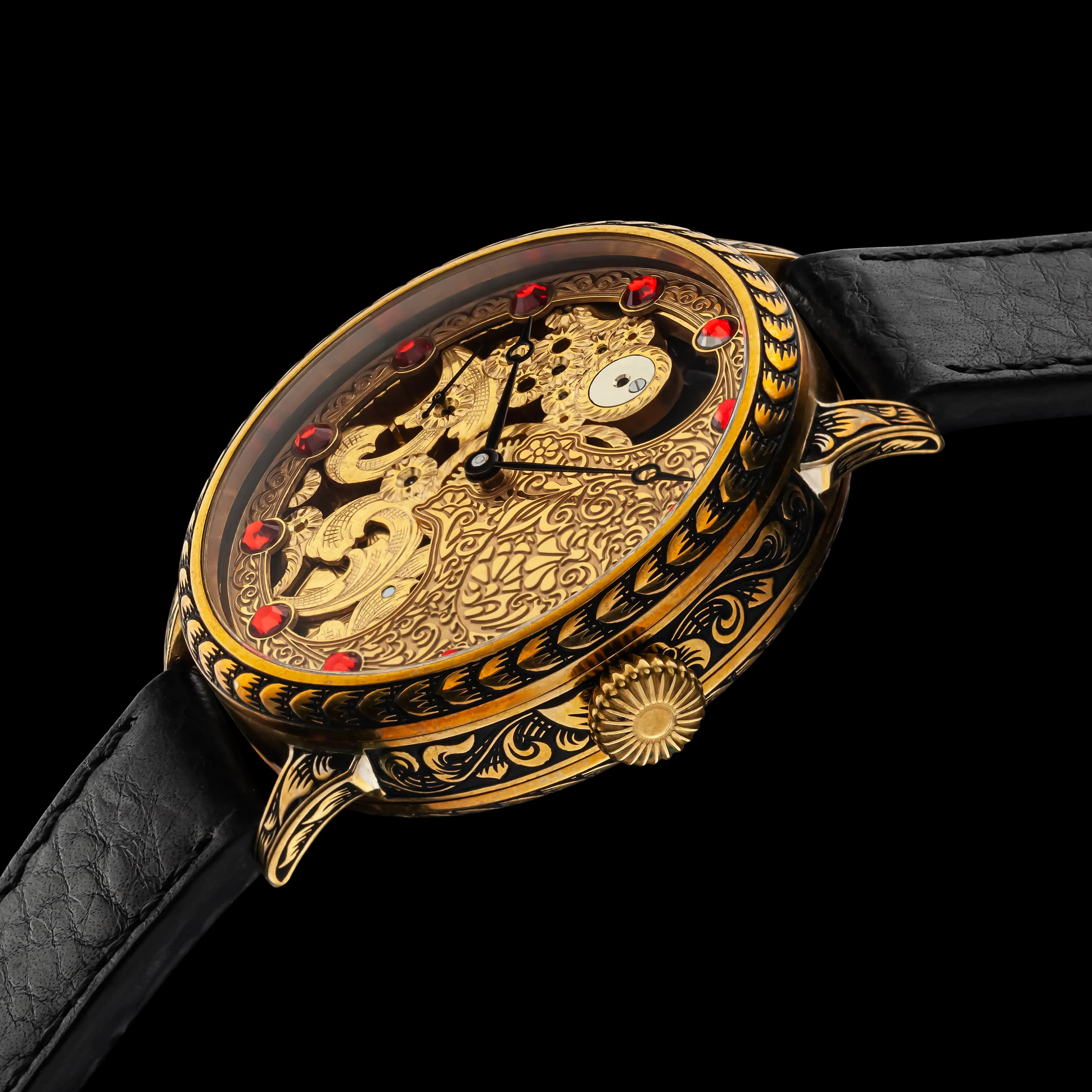 OPEN-HEARTED Men's Artisan Wristwatch fits 1914 Swiss Vintage Mechanical Movement