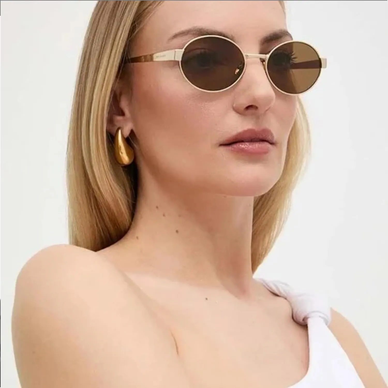 Retro Oval Sunglasses for Women Men Small Shade UV400 Protection Trendy Style