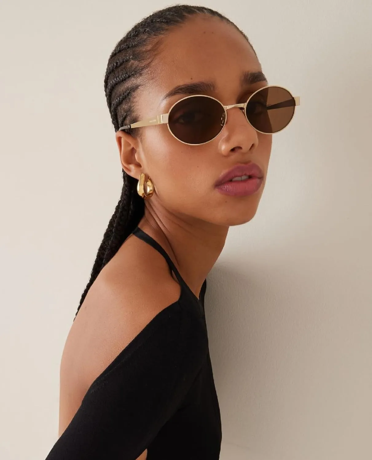 Retro Oval Sunglasses for Women Men Small Shade UV400 Protection Trendy Style