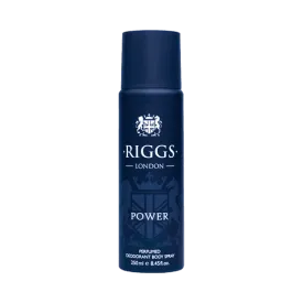 RIGGS LONDON POWER DEODORANT BODY SPRAY 250ML