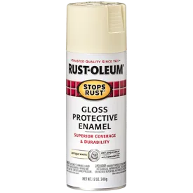 Rust-Oleum® Stops Rust® Protective Enamel Spray Paint Gloss Antique White