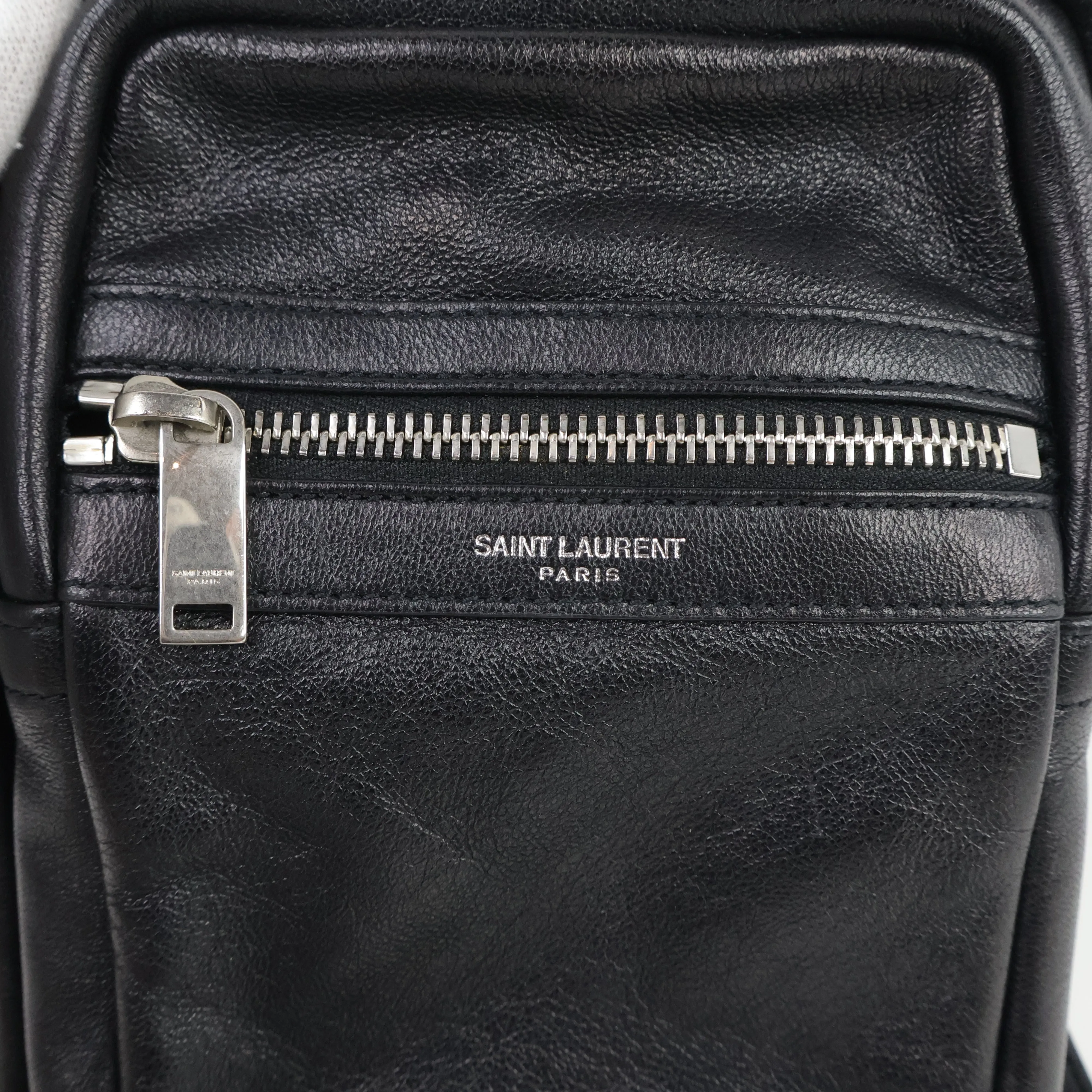 Saint Laurent Crossbody Bag Leather Black