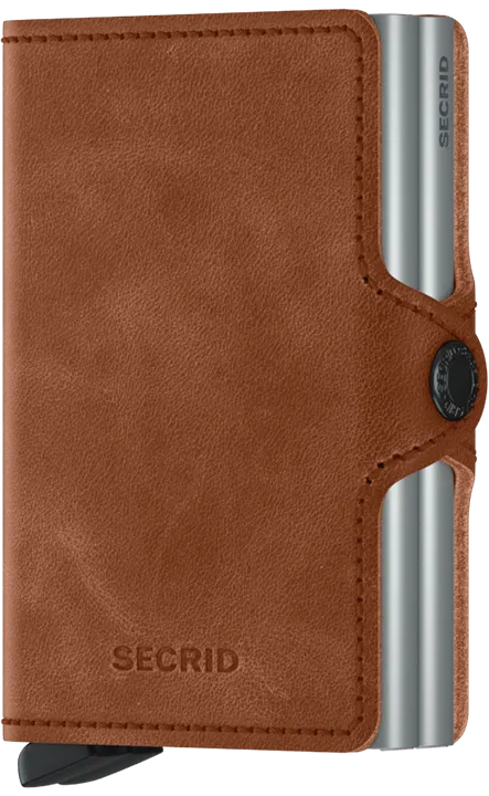 Secrid Twin Wallet - Vintage Cognac-Silver