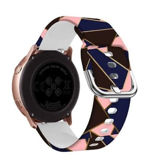 Silicone Pattern Watch Straps compatible with the Kogan Active 3 Pro