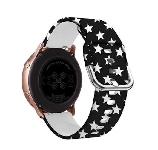 Silicone Pattern Watch Straps compatible with the Kogan Active 3 Pro