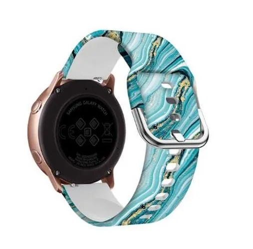Silicone Pattern Watch Straps compatible with the Kogan Active 3 Pro