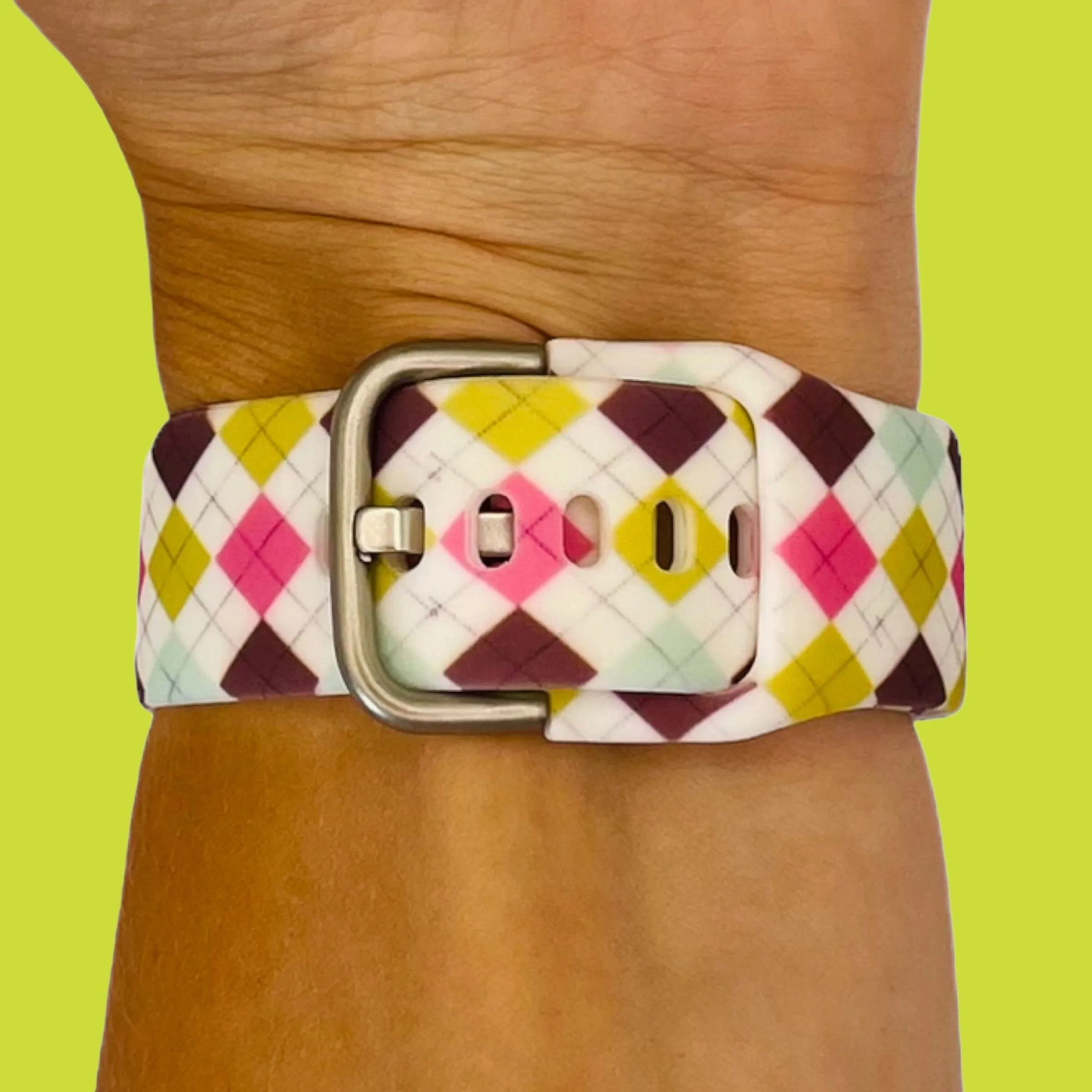 Silicone Pattern Watch Straps compatible with the Kogan Active 3 Pro