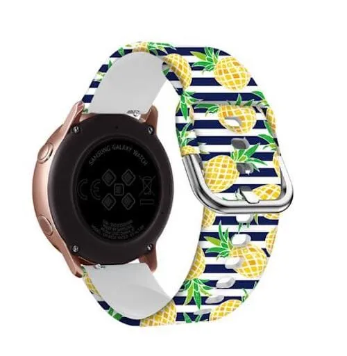 Silicone Pattern Watch Straps compatible with the Kogan Active 3 Pro