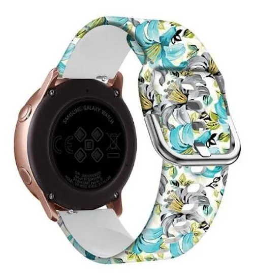Silicone Pattern Watch Straps compatible with the Kogan Active 3 Pro
