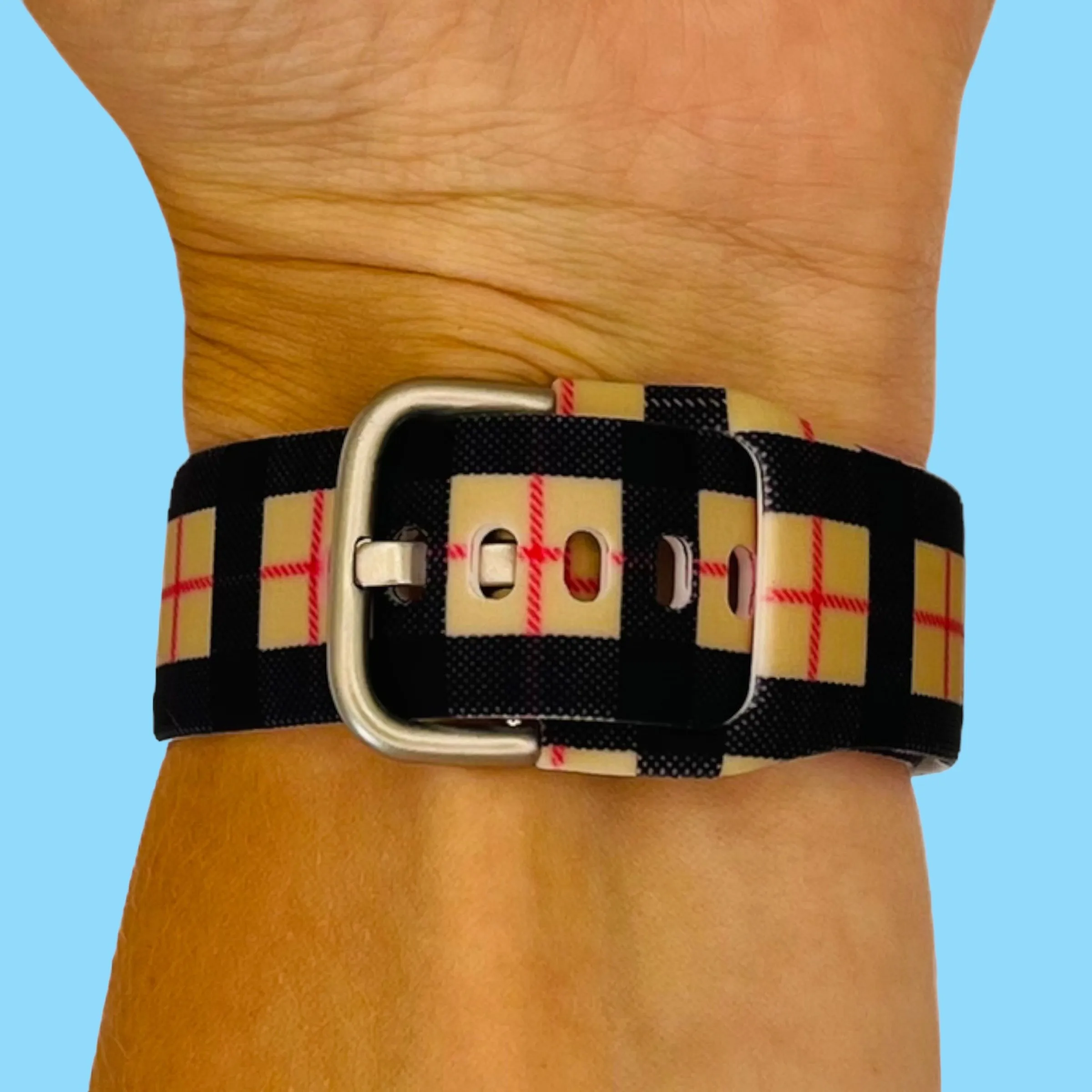Silicone Pattern Watch Straps compatible with the Kogan Active 3 Pro