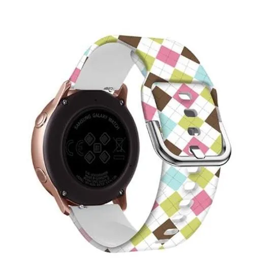 Silicone Pattern Watch Straps compatible with the Kogan Active 3 Pro
