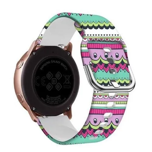 Silicone Pattern Watch Straps compatible with the Kogan Active 3 Pro