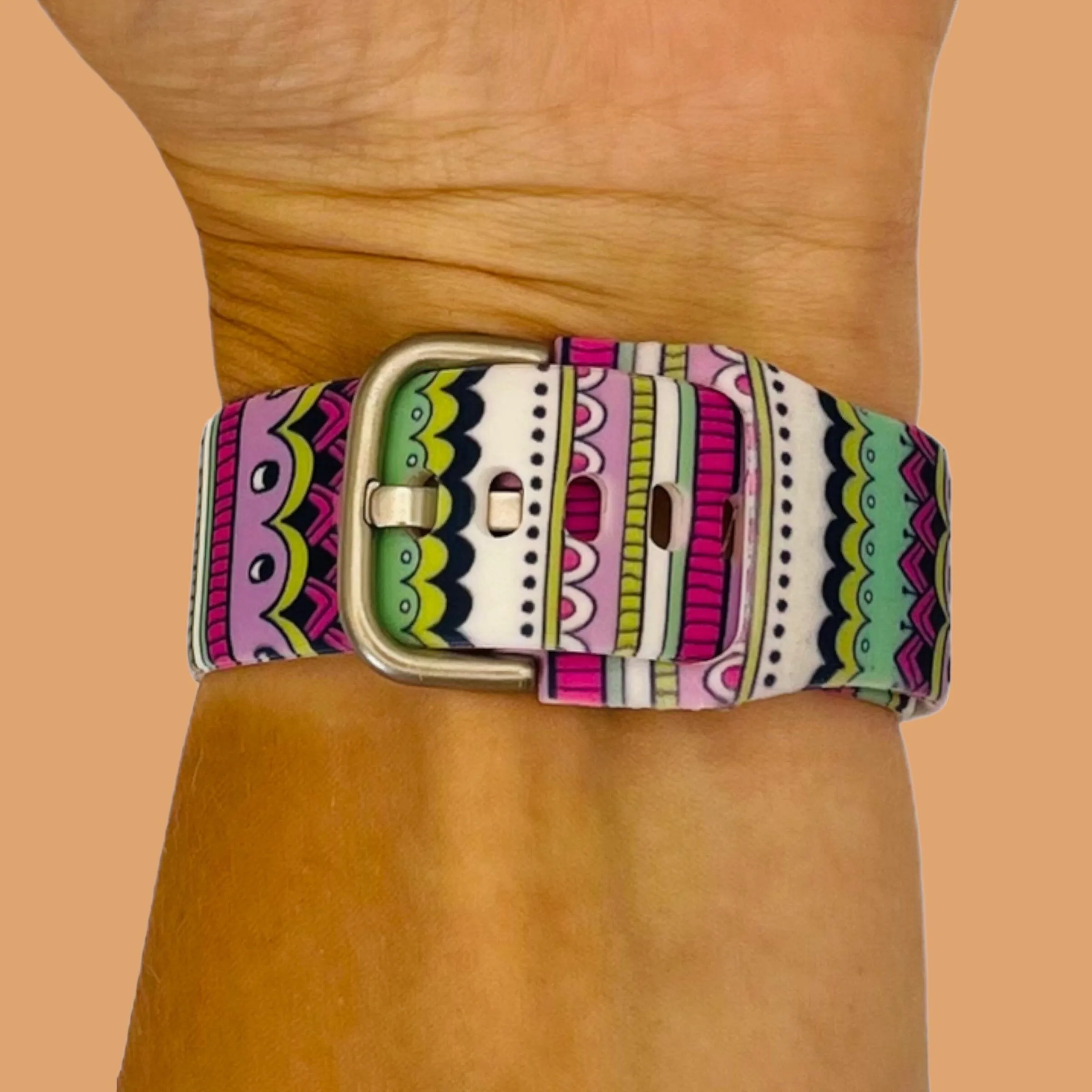 Silicone Pattern Watch Straps compatible with the Kogan Active 3 Pro