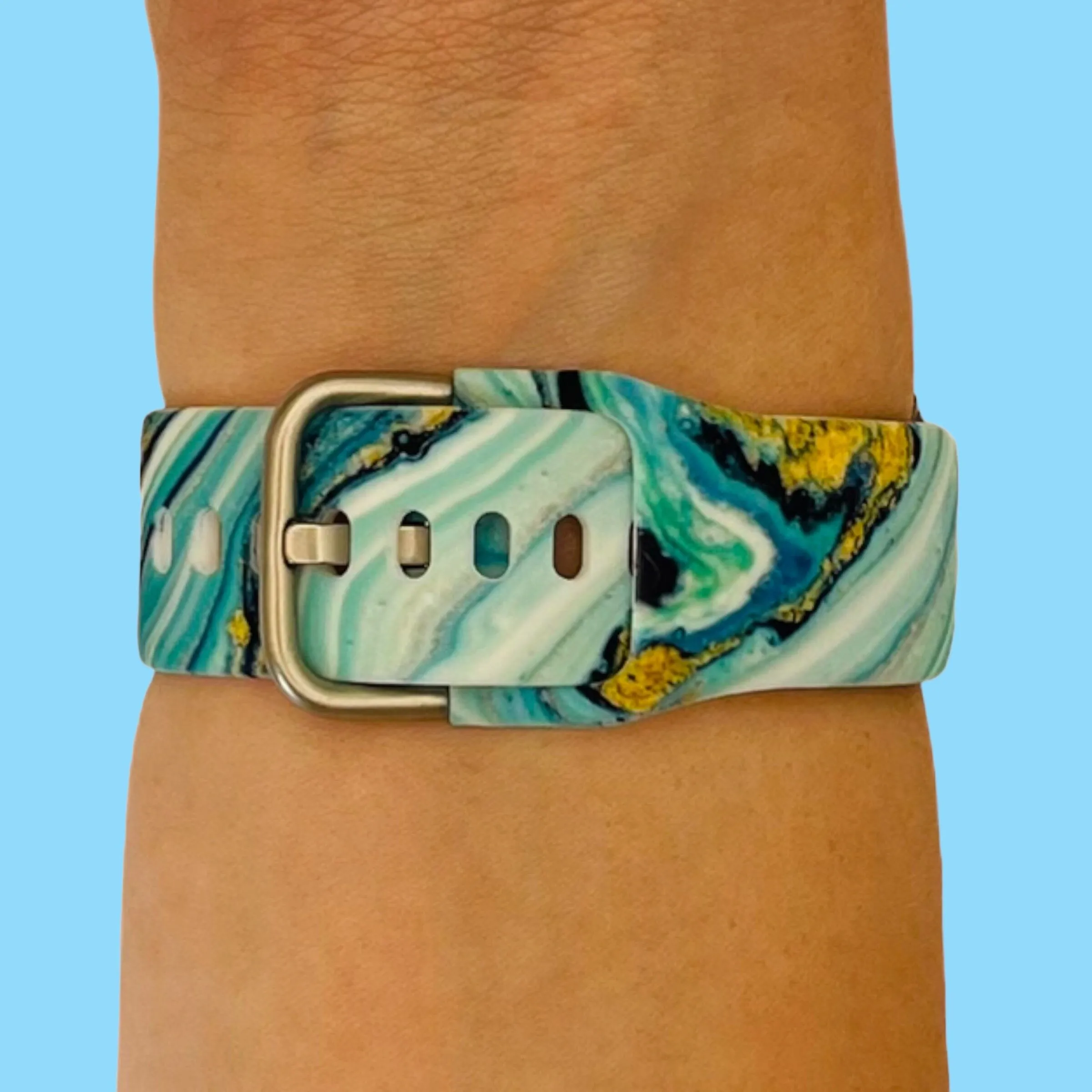 Silicone Pattern Watch Straps compatible with the Kogan Active 3 Pro