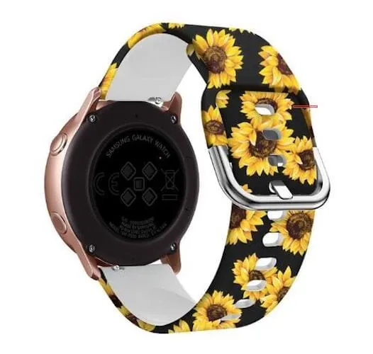Silicone Pattern Watch Straps compatible with the Kogan Active 3 Pro