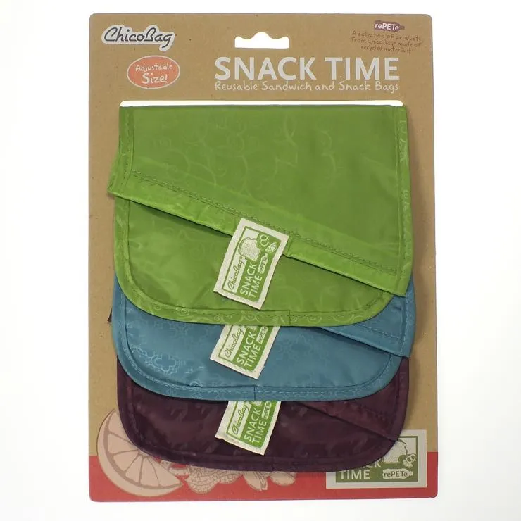 Snack Time rePETe 3-pack - Tuquoise-Pink-Green