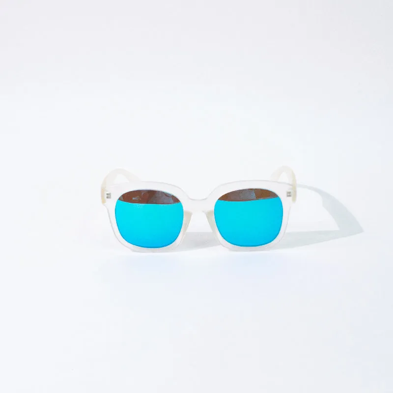 Stay Cool Aqua Tint Mirror Sunglass