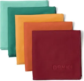 Sweat Absorbing Handkerchiefs - The Original Quick-Dry Microfiber Sweat Rags & Towels for Face, Hands, & Body - Perfect for Gym, Sports, and Work (Mountain: 5 Pack)