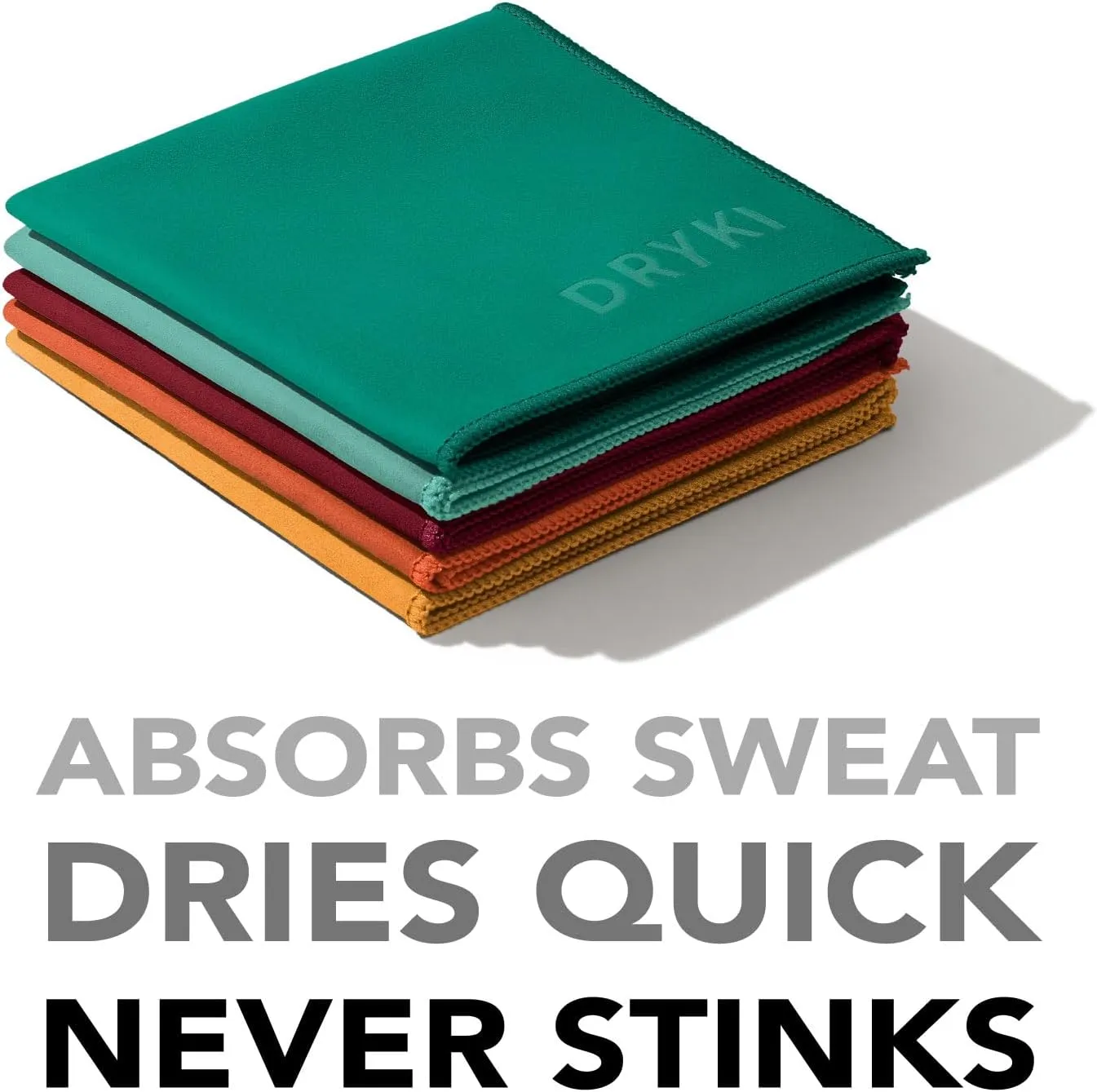 Sweat Absorbing Handkerchiefs - The Original Quick-Dry Microfiber Sweat Rags & Towels for Face, Hands, & Body - Perfect for Gym, Sports, and Work (Mountain: 5 Pack)