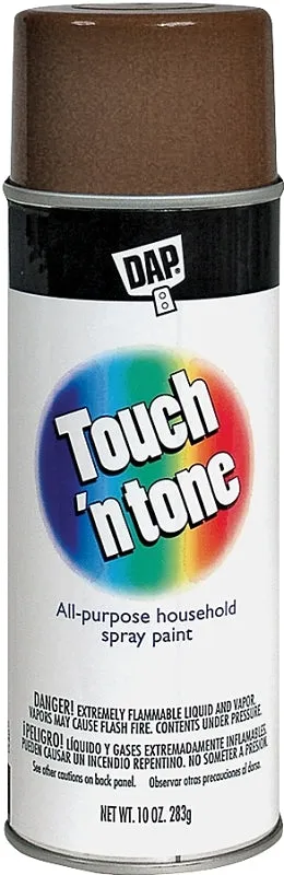 Touch 'N Tone 55277830 Spray Paint, Gloss, Leather Brown, 10 oz, Can :CAN: QUANTITY: 1