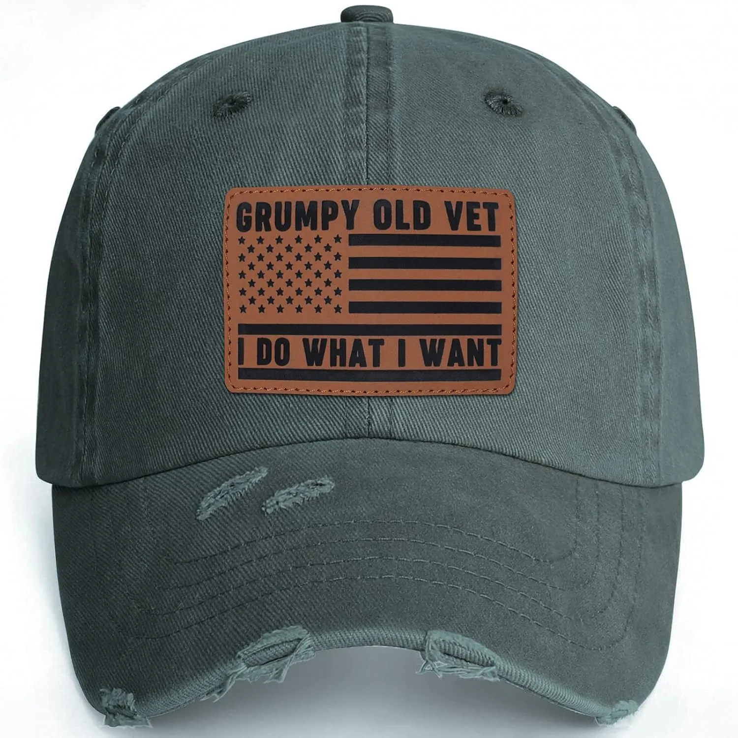 Unisex Adjustable Patriotic Veterans Baseball Cap Veteran Hats, Birthday, Father's Day and Veterans Day Gift for Men
