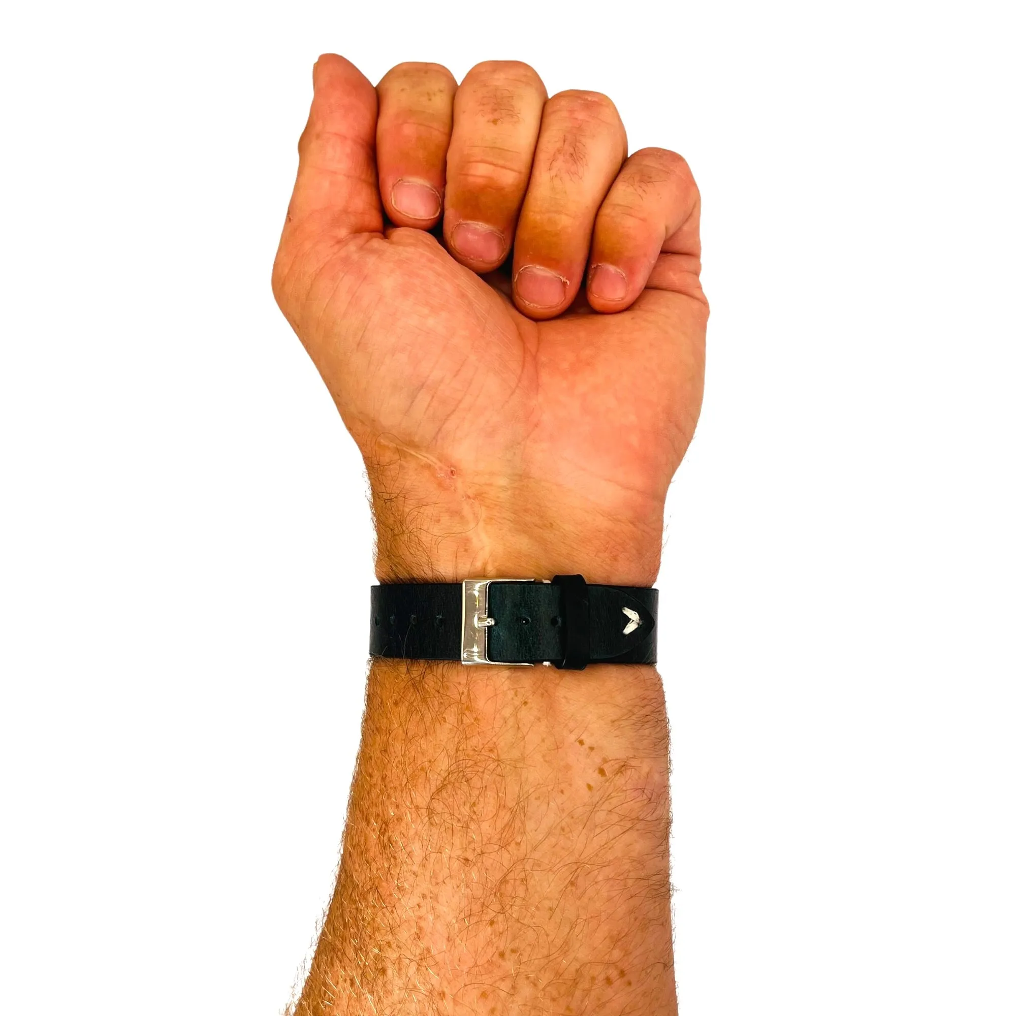 Vintage Oiled Leather Watch Straps Compatible with the Garmin Active S
