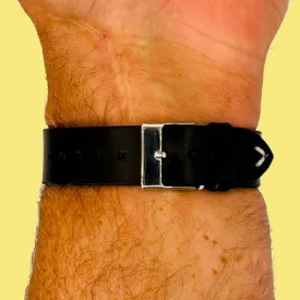 Vintage Oiled Leather Watch Straps Compatible with the Garmin Active S