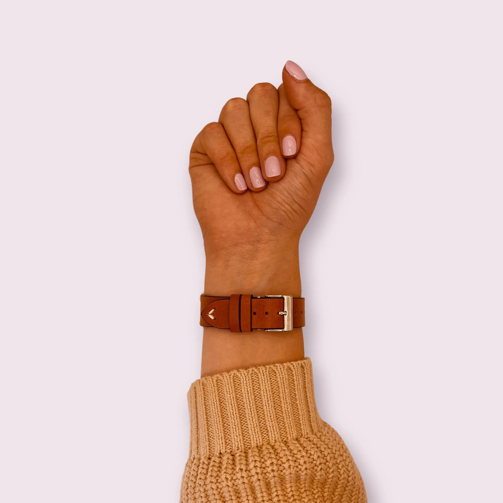Vintage Oiled Leather Watch Straps Compatible with the Garmin Active S